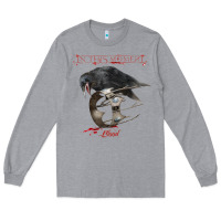 Heather Grey In This Moment Blood Long Sleeve Tee - linhVisuals