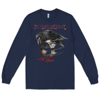 Navy In This Moment Blood Long Sleeve Tee - linhVisuals
