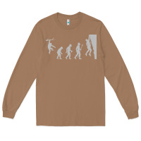 Toasted Coconut funny rock climbing evolution Long Sleeve Tee - linhVisuals
