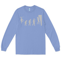 Colony Blue funny rock climbing evolution Long Sleeve Tee - linhVisuals
