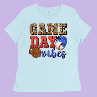 Game Day Vibes Ladies Tee Designed By Bundleandbundleshop
