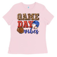 Bubblegum Pink game day vibes Ladies Tee - BundleAndBundleShop