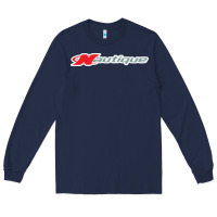 Navy Nautique Boats Long Sleeve Tee - linhVisuals