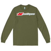 Army Green Nautique Boats Long Sleeve Tee - linhVisuals