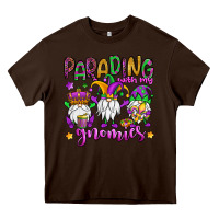 Chocolate Brown parading with my gnomies Heavy Core Tee - OliviaCreatesArt