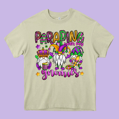 Parading With My Gnomies Heavy Core Tee Designed By Oliviacreatesart