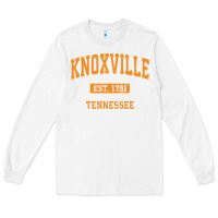 White knoxville tennessee tn vintage athletic sports design pullover hoodie Long Sleeve Tee - linhVisuals