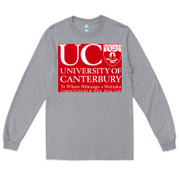 Heather Grey university canterbury Long Sleeve Tee - linhVisuals