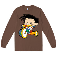 Chestnut bobby on his bike   bobbys world Long Sleeve Tee - linhVisuals
