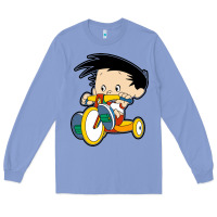Colony Blue bobby on his bike   bobbys world Long Sleeve Tee - linhVisuals