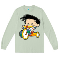 Matcha bobby on his bike   bobbys world Long Sleeve Tee - linhVisuals