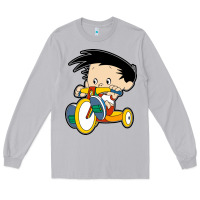 Moon Dust bobby on his bike   bobbys world Long Sleeve Tee - linhVisuals