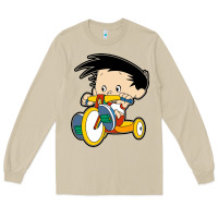 Mushroom bobby on his bike   bobbys world Long Sleeve Tee - linhVisuals