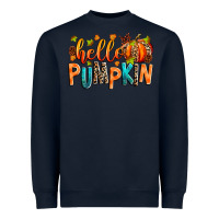 Navy Hello pumpkin Heavyweight Sweatshirt - RanaPortraitStore
