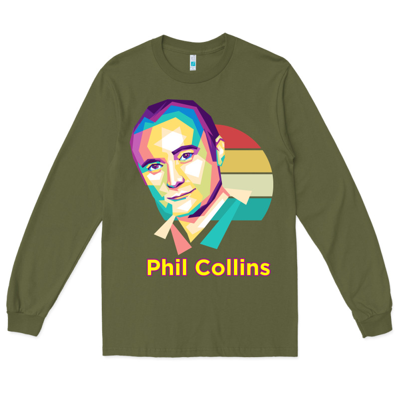 Wpap Phil Collins Rock Long Sleeve Tee by linhVisuals | Teevron