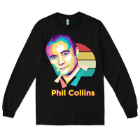 Black wpap phil collins rock Long Sleeve Tee - linhVisuals