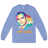 Colony Blue wpap phil collins rock Long Sleeve Tee - linhVisuals