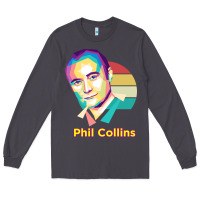Smoke wpap phil collins rock Long Sleeve Tee - linhVisuals