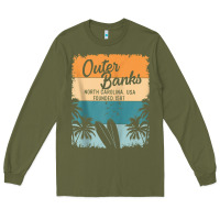 Army Green outer banks shirts men women kids obx north carolina nc gift zip hoodi Long Sleeve Tee - linhVisuals