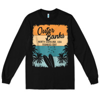Black outer banks shirts men women kids obx north carolina nc gift zip hoodi Long Sleeve Tee - linhVisuals