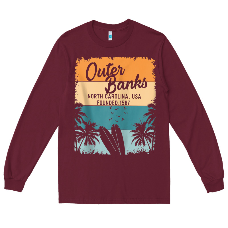Outer Banks Shirts Men Women Kids Obx North Carolina Nc Gift Zip Hoodi Long Sleeve Tee by linhVisuals | Teevron