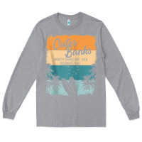 Heather Grey outer banks shirts men women kids obx north carolina nc gift zip hoodi Long Sleeve Tee - linhVisuals