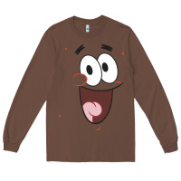 Chestnut sponge.bob squa.re.pants patrick face portrait Long Sleeve Tee - linhVisuals