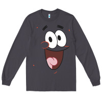 Smoke sponge.bob squa.re.pants patrick face portrait Long Sleeve Tee - linhVisuals