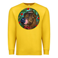 Lemon Longhorn Cow Christmas Premium Sweatshirt - RanaPortraitStore