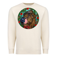 Sandshell Longhorn Cow Christmas Premium Sweatshirt - RanaPortraitStore