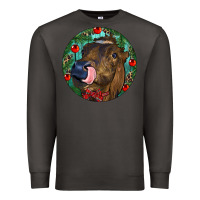 Smoke Longhorn Cow Christmas Premium Sweatshirt - RanaPortraitStore