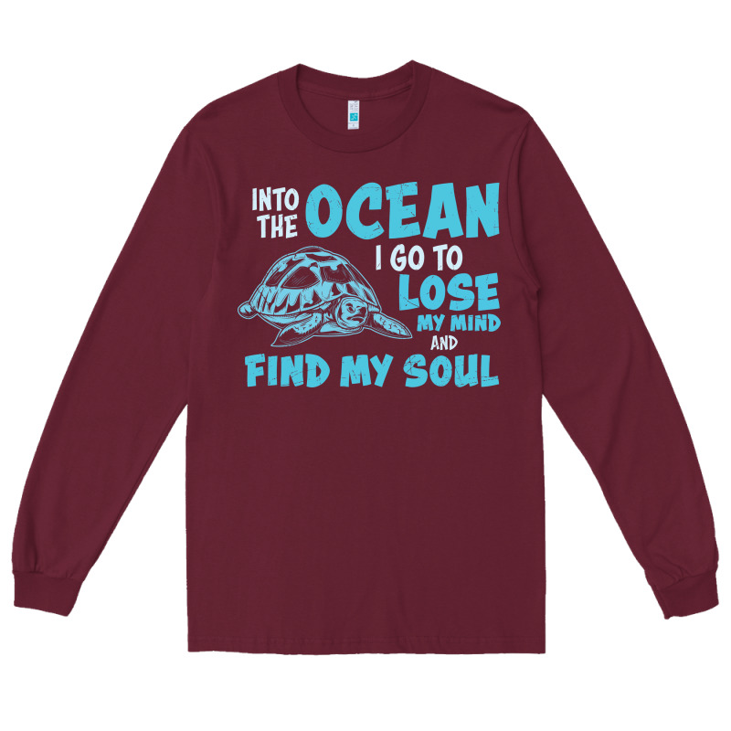 Into The Ocean I Go To Find My Soul Long Sleeve Tee by linhVisuals | Teevron