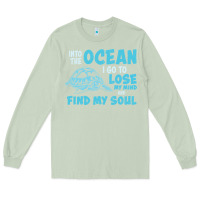 Matcha into the ocean i go to find my soul Long Sleeve Tee - linhVisuals