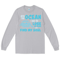 Moon Dust into the ocean i go to find my soul Long Sleeve Tee - linhVisuals