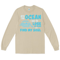 Mushroom into the ocean i go to find my soul Long Sleeve Tee - linhVisuals