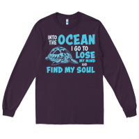 Plum into the ocean i go to find my soul Long Sleeve Tee - linhVisuals