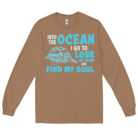 Toasted Coconut into the ocean i go to find my soul Long Sleeve Tee - linhVisuals