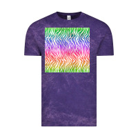 Cloud Purple watercolor rainbow tiger seamless pattern Vintage Tee - BundleAndBundleShop