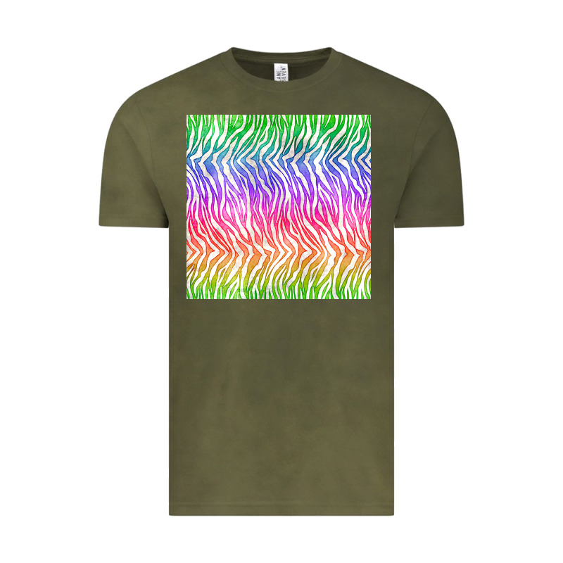 Watercolor Rainbow Tiger Seamless Pattern Vintage Tee by BundleAndBundleShop | Teevron
