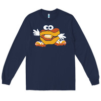 Navy montgomery biscuits Long Sleeve Tee - linhVisuals