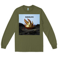 Army Green Clear Design Long Sleeve Tee - linhVisuals
