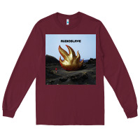 Burgundy Clear Design Long Sleeve Tee - linhVisuals