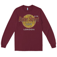Burgundy baker street cafe 221b london   sherlock holmes fans Long Sleeve Tee - linhVisuals