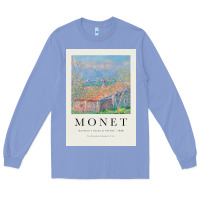 Colony Blue Claude Monet 1888 Long Sleeve Tee - linhVisuals