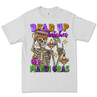 Dove Grey Bead up bitches it's Mardi Gras skeleton Premium Tee - FaDigitalArtStudio