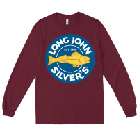 Burgundy resto,  silver's Long Sleeve Tee - linhVisuals