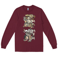 Burgundy where the wild things are Long Sleeve Tee - linhVisuals