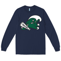 Navy tulane green wave Long Sleeve Tee - linhVisuals