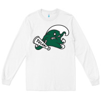 White tulane green wave Long Sleeve Tee - linhVisuals