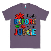Lavender think before you judge Classic Tee - OliviaCreatesArt